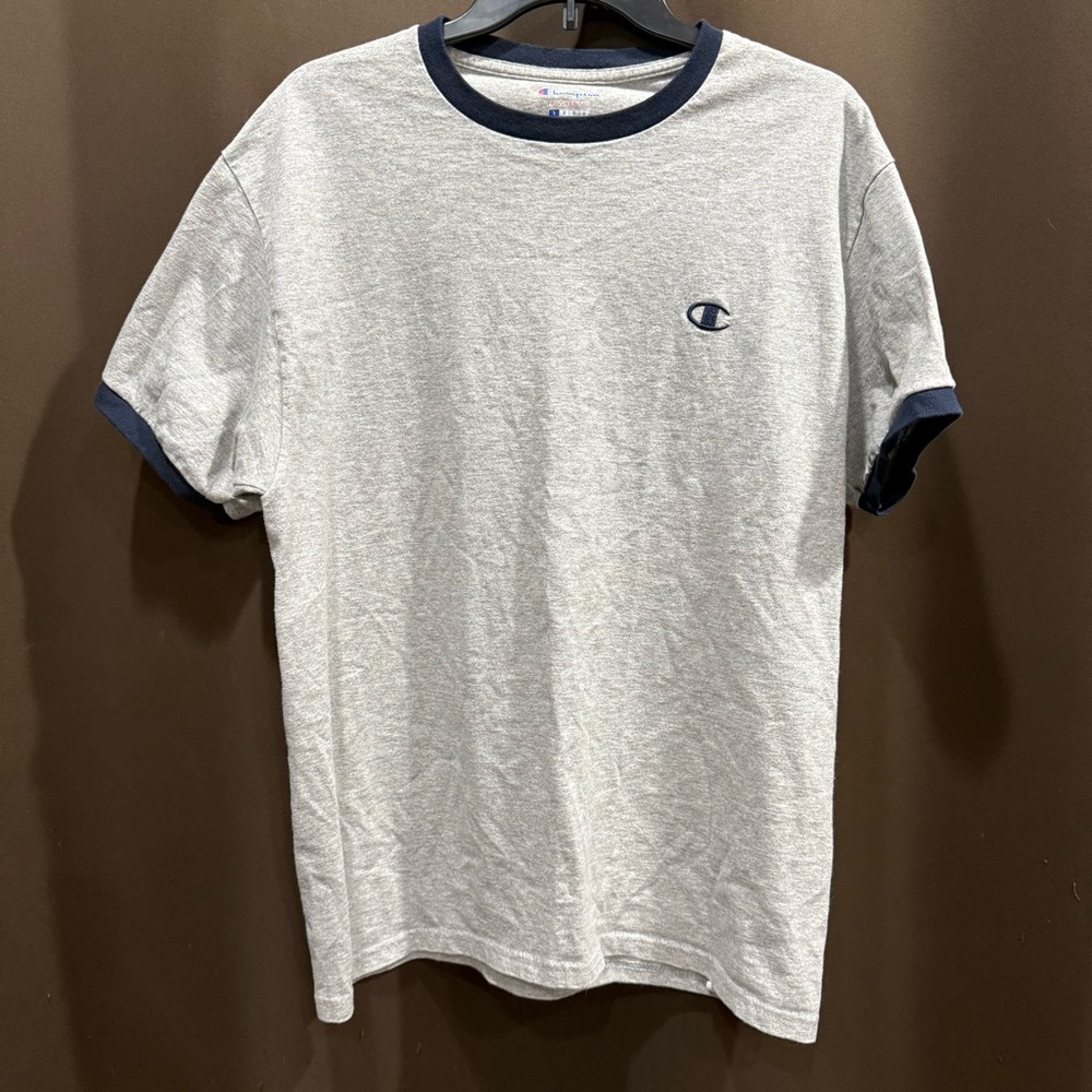 Champion Heather Gray Authentic Logo Sweatshirt, Size L